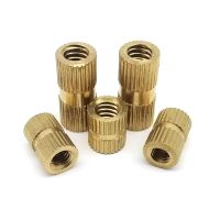 ♂✤❁ 10pcs US Standard Thread 4 -40 6 -32 8 -32 10 -32 1/4-20 Solid Brass Copper Injection Molding Knurl Insert Nut Embedded Nutsert