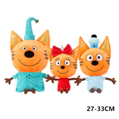 【YF】 Genuine kid e cats Russian Три кота My Family Three Happy Cats Plush Doll Cookie Candy Pudding Anime Cat Toy Kawaii Gift