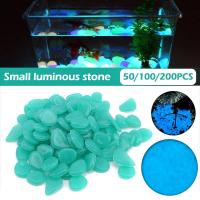 50/100/200 pcs Luminous Pebbles Rocks เครื่องประดับสวนหินเรืองแสงในสวนที่มืดเรืองแสง Rocks Fish Tank Luminous Stones-EIRW MALL