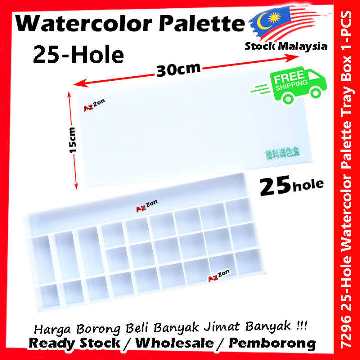 Watercolor Palette Art Alternatives Paint Tray Oil Painting Watercolor 水彩调色盘 WaterColor 