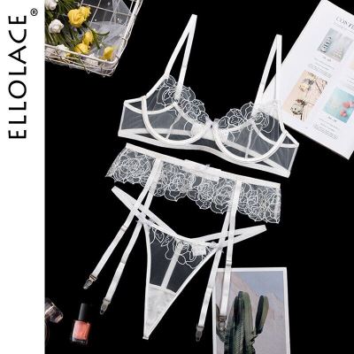 2023 Korean Sexy Lingerie Womens Underwear See Through Sensual Lingerie Woman Exotic Costumes Bra With Bones Lingerie 3 Pieces