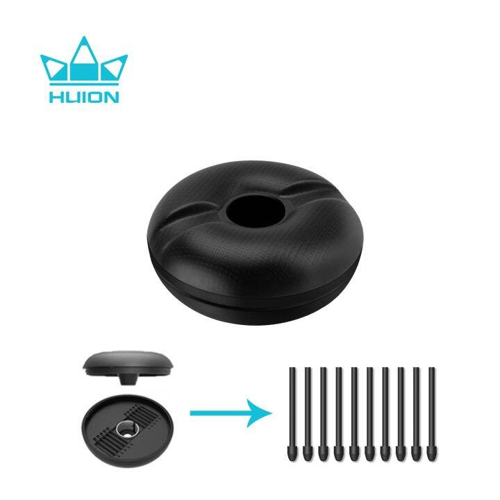 Huion Pen Holder With 10Pcs Pen Nibs For Drawing Digital Pen PW517 Kamvas 22 Kamvas Pro 24