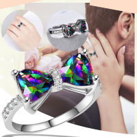 แหวนผีเสื้อเพชรแหวนแฟชั่นของผู้หญิงของของขวัญบุคลิกภาพแหวนที่สร้างสรรค์กลางชุดแหวน