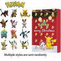 In Stock 24Pcs Set Pokemon Figure Christmas Advent Calendar Blind Box Gift Kawaii Pikachu Anime Figural Action PVC Model Kid Toy