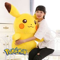 【LZ】☸  Brinquedos de pelúcia Pokémon Pikachu tamanho grande anime japonês bonecas de travesseiro dos desenhos animados presentes de Natal e aniversário infantis 65cm