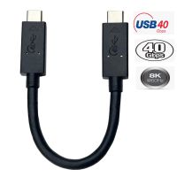 USB 3.1 Gen 2 10G 15-17Cm สาย USB4 40Gbps แบบ USB4.0สั้น Type C 8K 60Hz สาย USB-C ไปยัง USB-C สำหรับ Sandisk Extreme SSD แบบพกพา Samsung T7 T5 Lacie