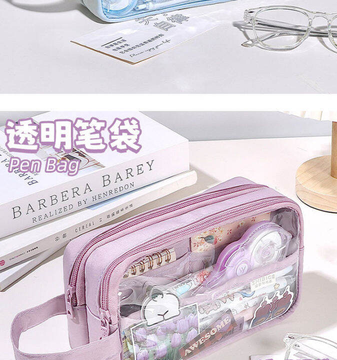 5-layer-super-large-capacity-transparent-pencil-case-primary-school-students-simple-japanese-ins-style-high-looking-high-school-girls-pencil-case-junior-middle-school-children-stationery-case-simple-s