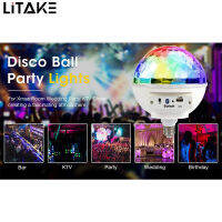 LITAKE E27อัจฉริยะ85-265V LED 6W หลอดไฟจังหวะดนตรีไฟ LED บลูทูธหลากสีสำหรับงานเลี้ยง