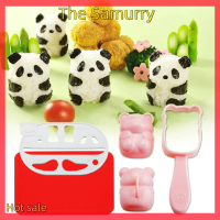 Samurry ✨Hot Sale✨ Car ข้าวบอลแม่พิมพ์ Punch sushi Rice Ball Mold Onigiri แม่พิมพ์ DIY ซูชิ Maker bazooka Bento อุปกรณ์เสริม3D PANDA Form sushi set