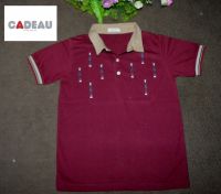 CADEAU เสื้อยืดเด็ก ผู้ชายสีเเดง  ตัดป้าย Size 4ปี