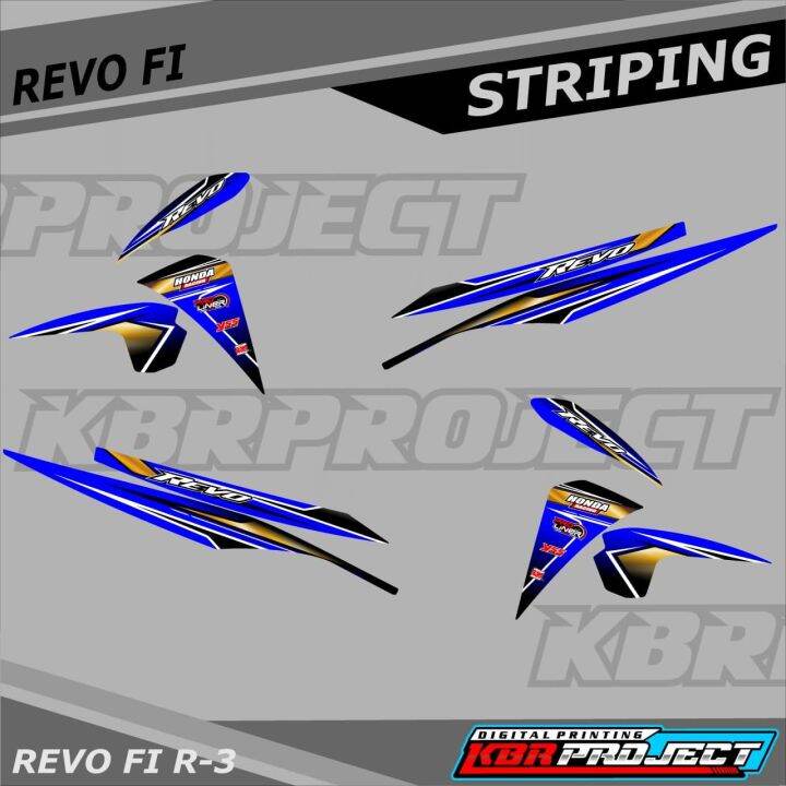 [COD] Stiker REVO FI Striping REVO FI Motor HONDA Motor Sticker Variasi ...