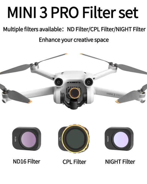 ดั้งเดิม-ตัวกรองเลนส์กล้องถ่ายรูปสำหรับ-macic-mini-3-pro-ตัวกรองโดรน-mcuv-cpl-nd-เลนส์-drone-ชุดตัวกรองสำหรับ-dji-mini-3อุปกรณ์เสริมแบบโปร