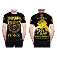 2023 newtriskelion frat-Tau Gamma phi sublimated แขนสั้น3D T เสื้อ Brotherhood ขนาด XX S-6XL