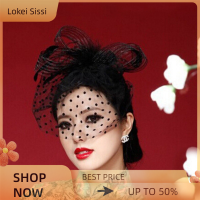 Lokei Elegant Lady TOP NET Mesh Birdcage ขนนกหมุดกิ๊บติดหมวกคลิป