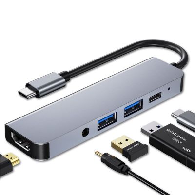 ฮับ USB OTG C M2สำหรับ iPad Pro USB อะแดปเตอร์4K ที่เข้ากันได้กับ Macbook Pro/air M2 Feona 3.5ช่องเสียบหูฟังมิลลิเมตร3.0
