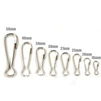 100Pcs Metal Hooks Clasp Keyring Buckle Hardware Accessories for Chain Small