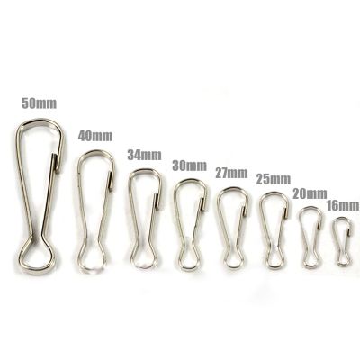 100Pcs Metal Hooks Clasp Keyring Buckle Hardware Accessories for Chain Small
