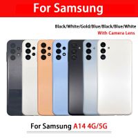 กระจกหลังแบบใหม่สำหรับ Samsung Galaxy A13 A14 4G 5G A135 A136B A145P A145F A146P A146B เคสปลอกหุ้มช่องหลังฝาหลังมีเลนส์กล้อง