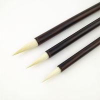 3pcs Traditional Chinese Calligraphy Brush Pure Wool Sheep Hair Xiao Kai Cao Shu Zhuan Shu Brush Mo Bi Tinta China Caligrafia Artist Brushes Tools