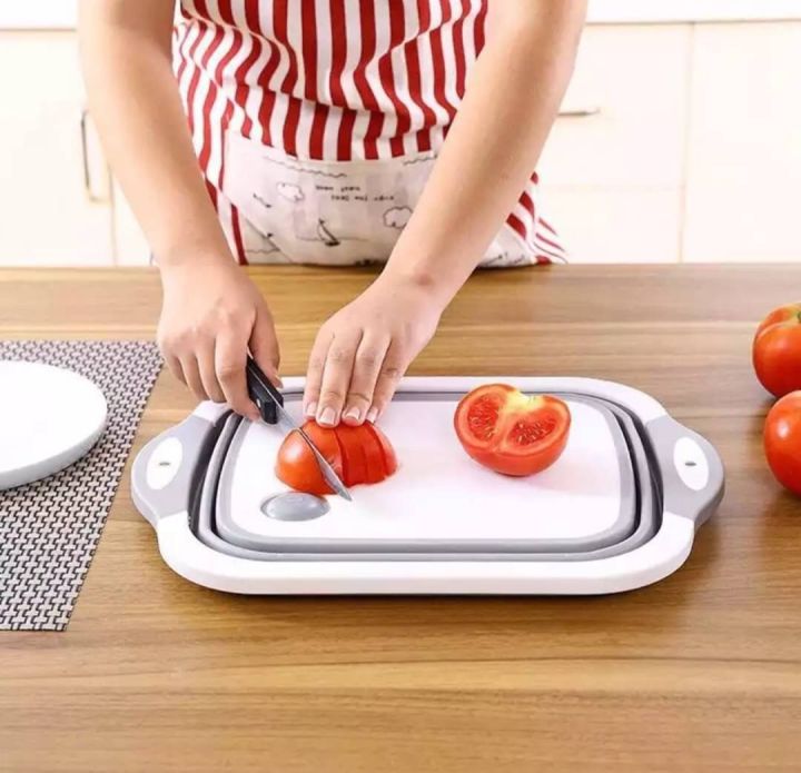 ja-leng-folding-cutting-board-เขียงซิลิโคนพับเก็บได้อัจฉริยะ-เขียงหั่นผัก-ผลไม้-เนื้อสัตว์-เขียงพับเก็บได้-ตระกล้าล้าง-ผัก-ผลไม้ได้