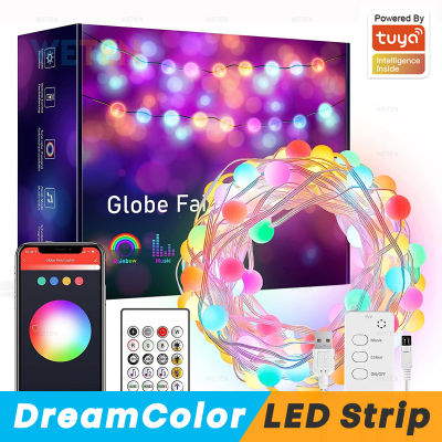 Tuya Wifi LED Strip Light Dream Color RGB Tape Ambient Decor Lamp, Music Sync USB 5V, Smart Life App Work with Alexa Home