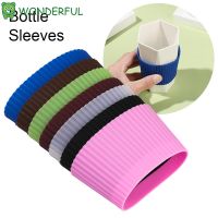 ™☬ WONDERFUL Anti-fall Silicone Cup Sleeve Round Insulation Cup Cover Bottle Sleeves Kitchen Tool Non-Slip Durable Table Mats Thermos Cup Coasters/Multicolor