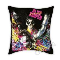 {hot} Alice Cooper 3D Printed Polyester Decorative Pillowcases Throw Pillow Cover Square Zipper Pillow Cases Fans Gifts Home Decor