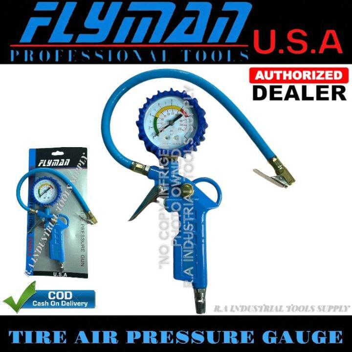 FLYMAN Tire Air Pressure Gauge Inflator And Deflator Flyman Tools