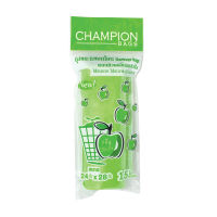 CHAMPION ถุงขยะกลิ่นแอปเปิ้ลขนาด24x28นิ้ว เขียว