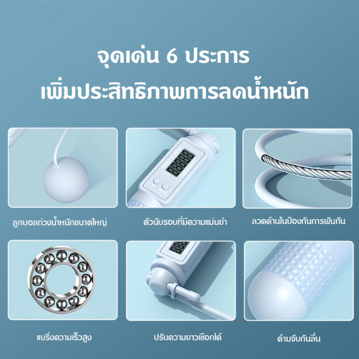 กทม-3-5-วัน-ส่ง-dbetter-smart-jump-rope-เชือกกระโดด-เชือกออกกำลังกาย-เชือกกระโดดที่กระโดเชือก-ใช้ได้ทั้งมืออาชีพและมือสมัครเล่น-ด้ามจับนุ่ม-ปรับความยาวได้