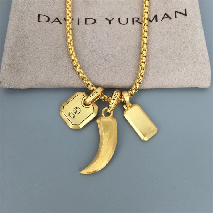 david-yurman-สร้อยคอ-roman-claw-amuletin-18k-สีเหลืองทอง-pave-สีดำเงินจี้วันเกิด-gifts