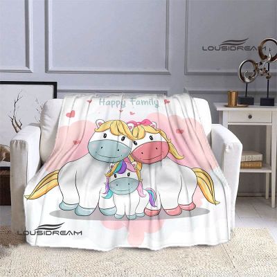 （in stock）Cartoon printed unicorn blankets, childrens heating blankets, picnic bed blankets, birthday gift padding（Can send pictures for customization）