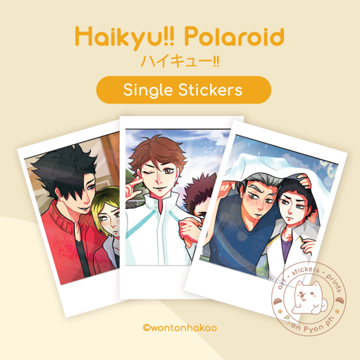 Haikyu!! Polaroid Ships Regular Matte Stickers | Die Cut Stickers ...