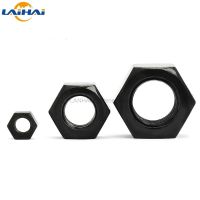 1/2/5/10/20/25/50pcs Black Grade 8.8 steel DIN934 Hex Hexagon Nut M1.4 M1.6 M2 M2.5 M3 M4 M5 M6 M8 M10 M12 M14 M16 M18 M20 M24