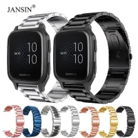 【Jump】สายรัดสแตนเลสสำหรับ Garmin Venu Sq สมาร์ทสายรัดข้อมือสร้อยข้อมือเปลี่ยนสายนาฬิกาสำหรับ Garmin Venu SQ โลหะ Correa