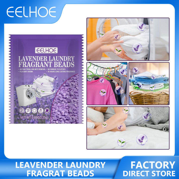 Eelhoe 25g Lavender Fragrance Beads Soft Clothing Diffuser Perfume