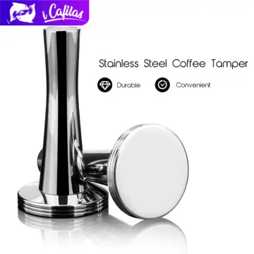 Metal Coffee Pods Holder Tower Chrome Plating Stand Coffee Tamper