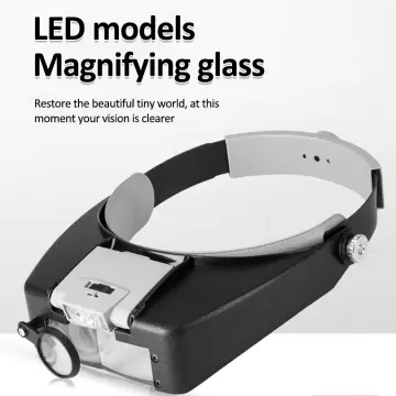 Head Mount Magnifying Glasses with Light 