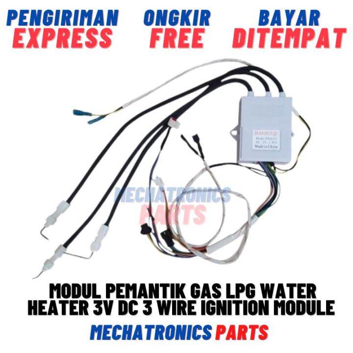 Modul Pemantik Gas LPG Water Heater 3V DC 3 Wire Ignition Module Igniter Lazada Indonesia