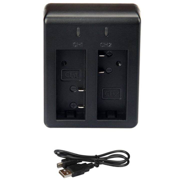 Dual Battery Charger Action Camera Charger Baterai Action Camera