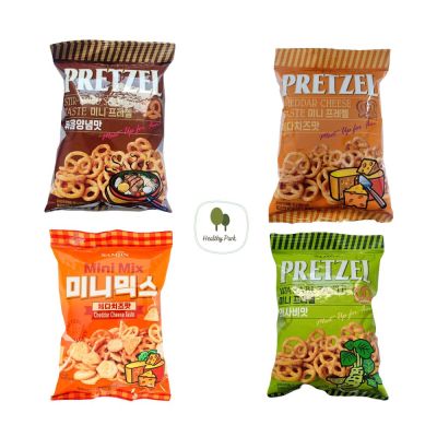 SAMJIN Pretzel ขนมบิสกิต เพรสเซล อบกรอบ หลากรส ขนมเกาหลี น้ำหนักสุทธิ 85 g  ***สินค้าพร้อมส่ง***