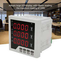 DTM-AV96 3 เฟสแรงดันมิเตอร์โปรแกรมAC 450 โวลต์LEDจอแสดงผลดิจิตอลโวลต์มิเตอร์AC 450 โวลต์