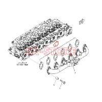 6754-11-5140,GASKET EXHAUST MANIFOLD KOMATSU D51EX,PC200-8 PW180 PW200 PW220 WA250,WA320,WA380 SAA4D107E SAA6D107E