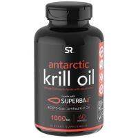 Sports Research SUPERBA2 Antarctic Krill Oil คิลล์ออยสูตรพรีเมียม 1000mg Omega-3s EPA DHA Astaxanthin 60 softgels