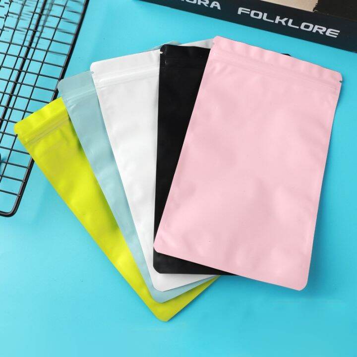 cw-50pcs-matte-pink-sealable-flat-pouches-ziplock-mylar-small-plastic-zip-lock-aluminum-foil