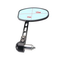 “：{—— 7/8" 22Mm CNC Aluminum Motorcycle Handlebar End Mirrors Handle Side Rearview Mirror