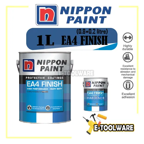 1L Nippon Paint EA4 Epoxy Finish HB c/w Hardener | Lazada