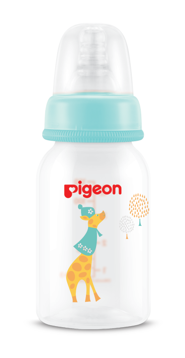 pigeon-พีเจ้น-ขวดนมคอมาตรฐาน-rppยีราฟ-จุกมินิ-แพค2