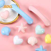【LZ】❃卍✔  Cartoon Love Colorful Cloud Ceramic Wardrobe Door Childrens Cute Modern Simple Drawer Handle Wholesale