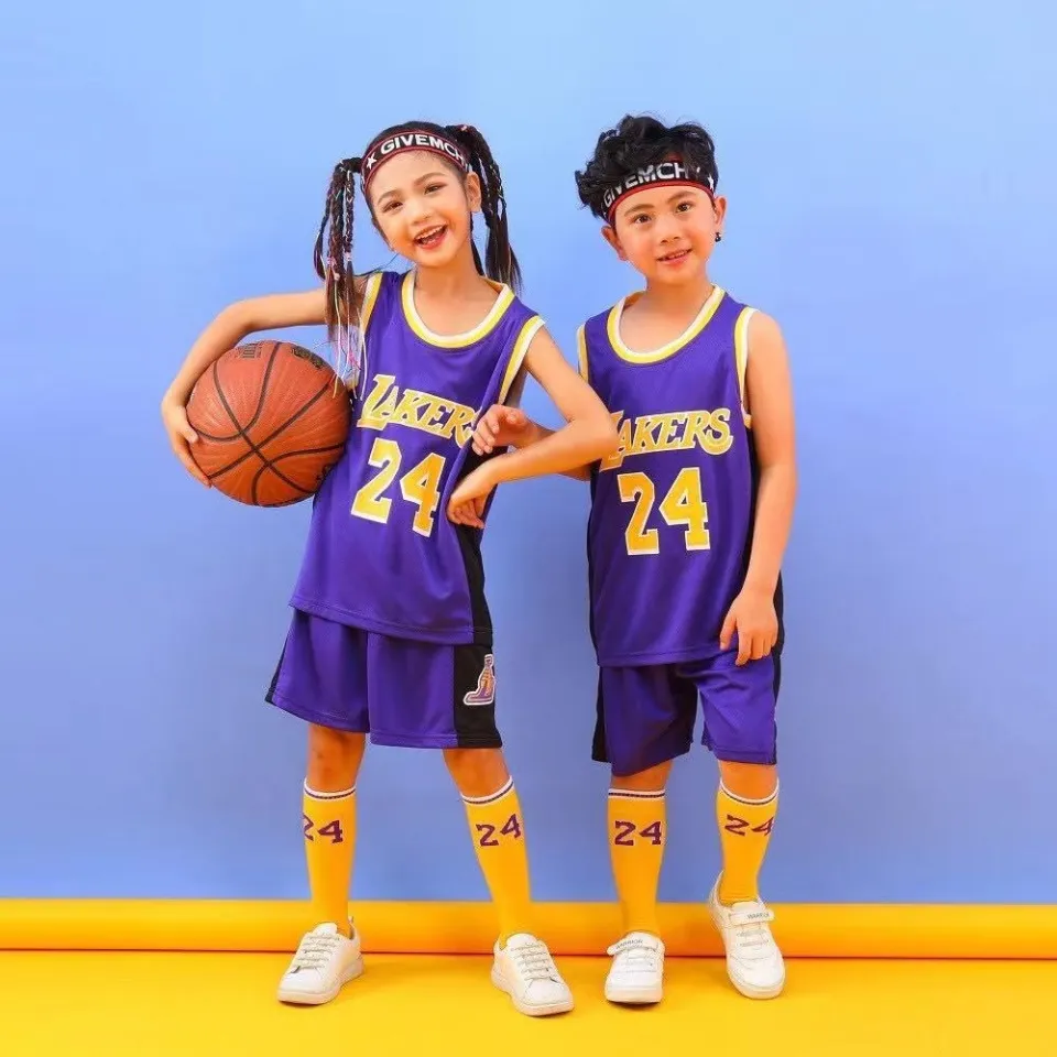 24 Kobe Bryant Kids Basketball Sport Suit Boys Clothes Set Chidren  Basketball Jersey + Short Pant Set - AliExpress